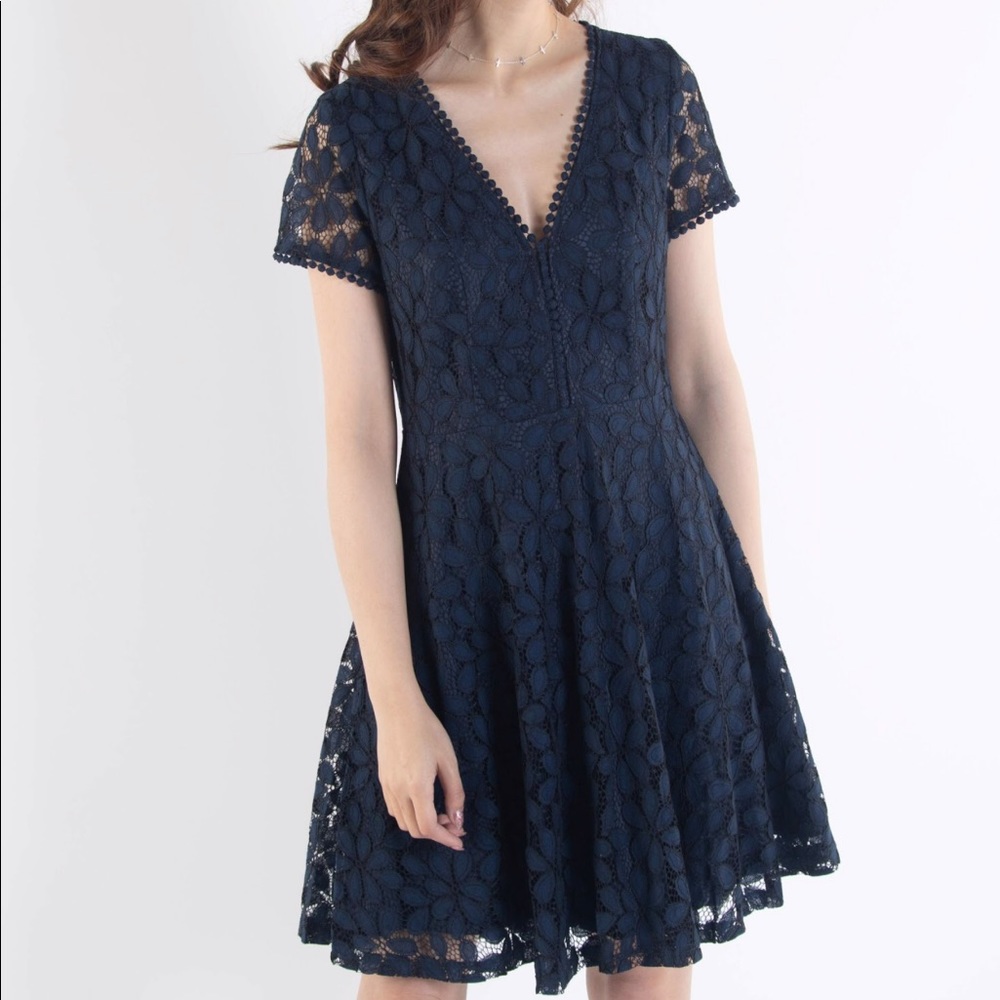 Navy Lace Dress